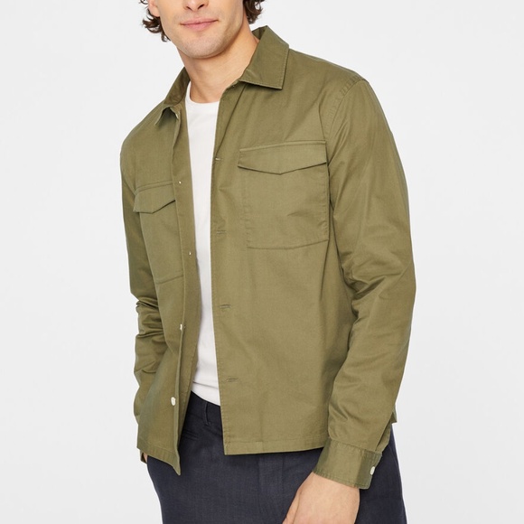 Long Sleeve Shirt Jacket** - Brand New - NEVER WORN - :831 - Army